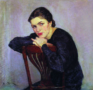Women's Portrait Konstantin Yuon tablo - Dekolata