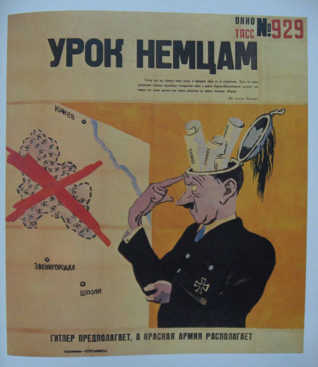 A good lesson to the Germans (The TASS Window №929) (1944) Kukryniksy tablo - Dekolata