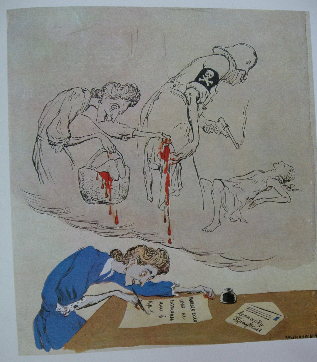 Bloody spots (1942) Kukryniksy tablo - Dekolata