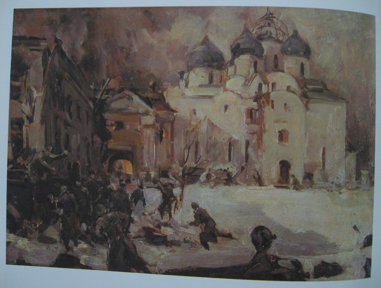 Fleeing of fascists from Novgorod (1945) Kukryniksy tablo - Dekolata