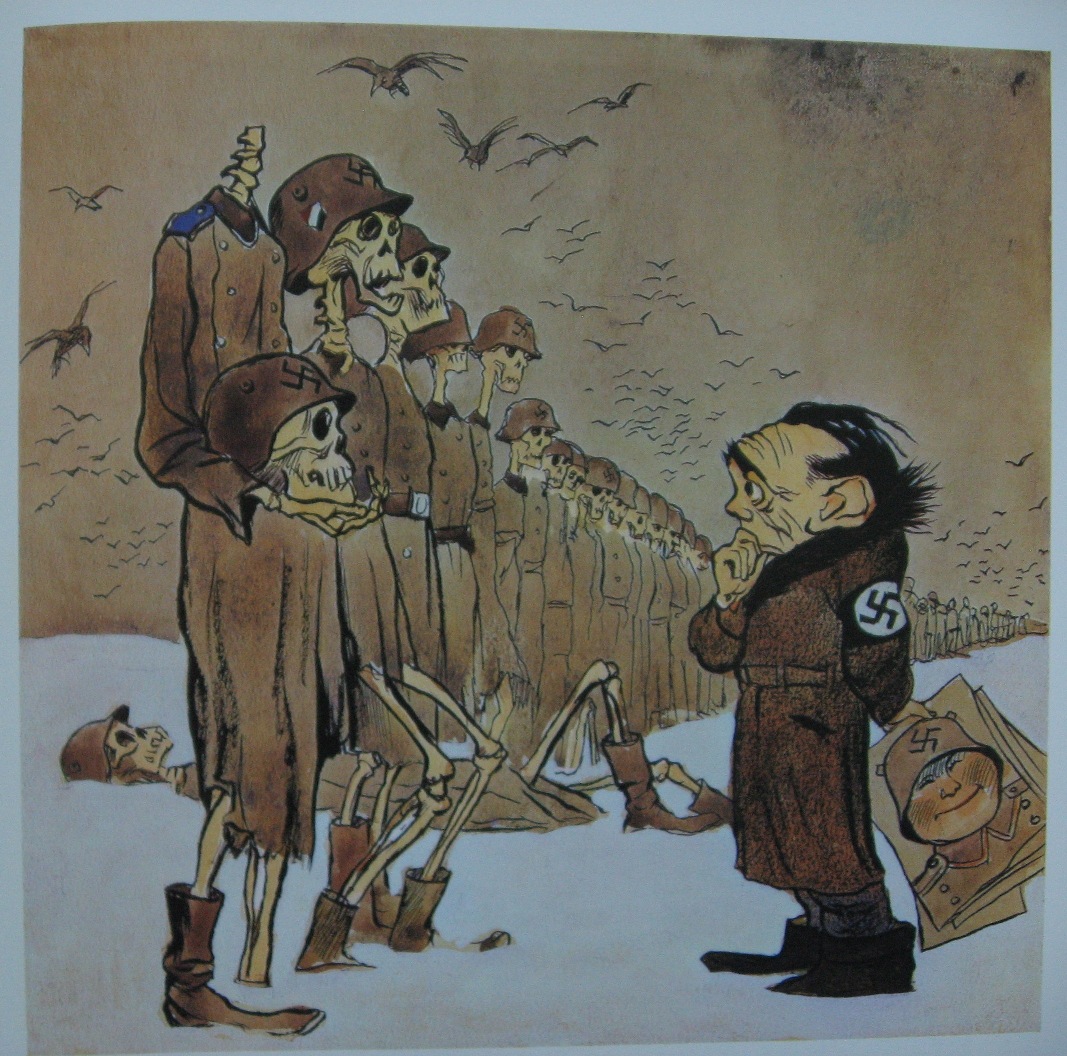 Only a few months have passed (Looking to the faces) (1942) Kukryniksy tablo - Dekolata