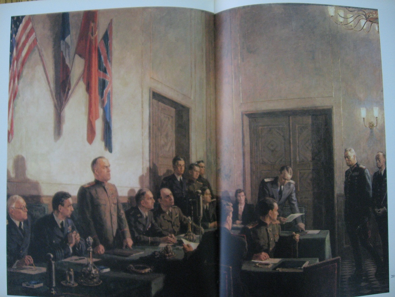 Signing the Act of Unconditional Surrender of Germany (1946) Kukryniksy tablo - Dekolata