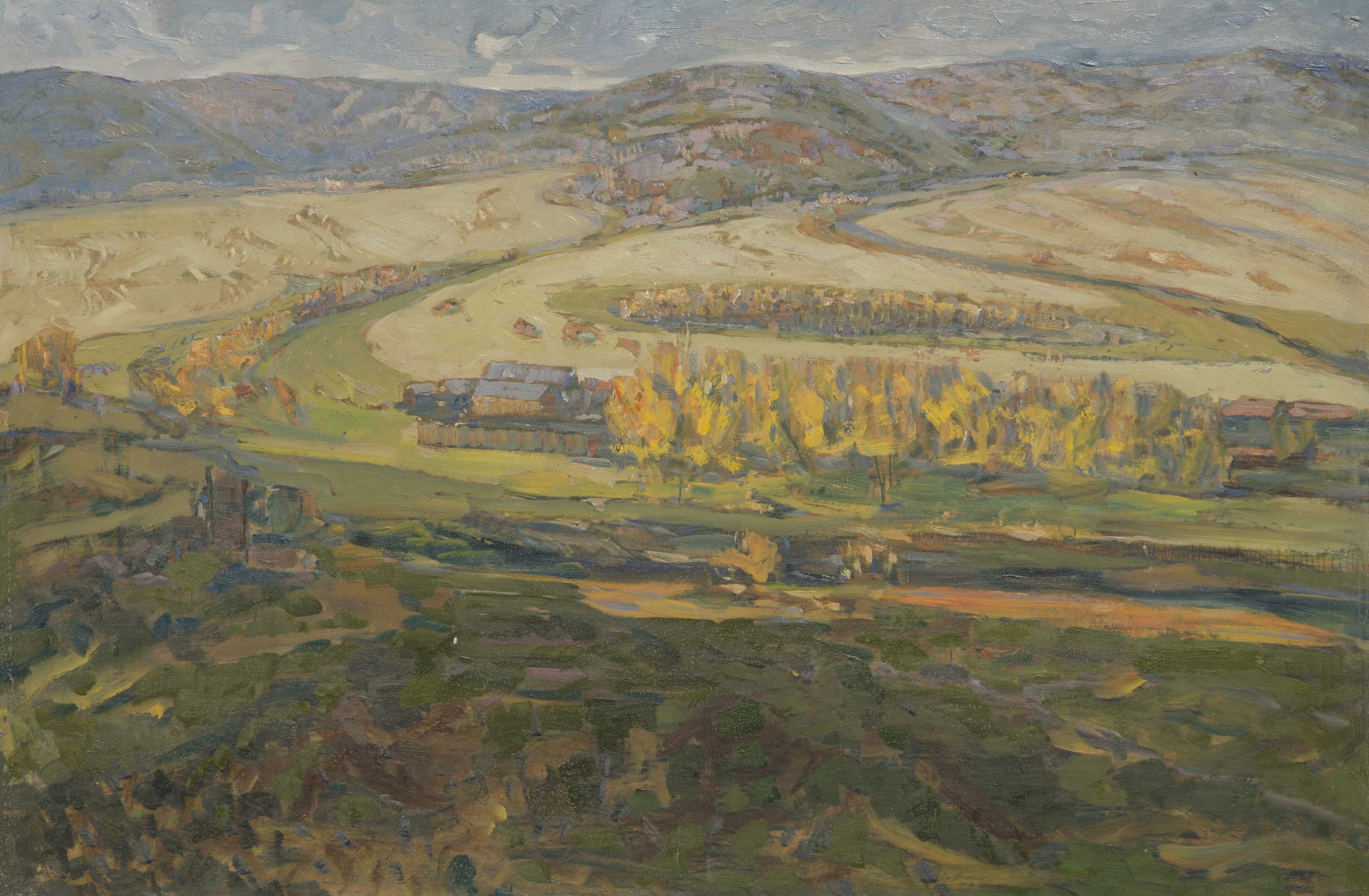 Autumn in the village. Open spaces – Mikhail Olennikov Tablo