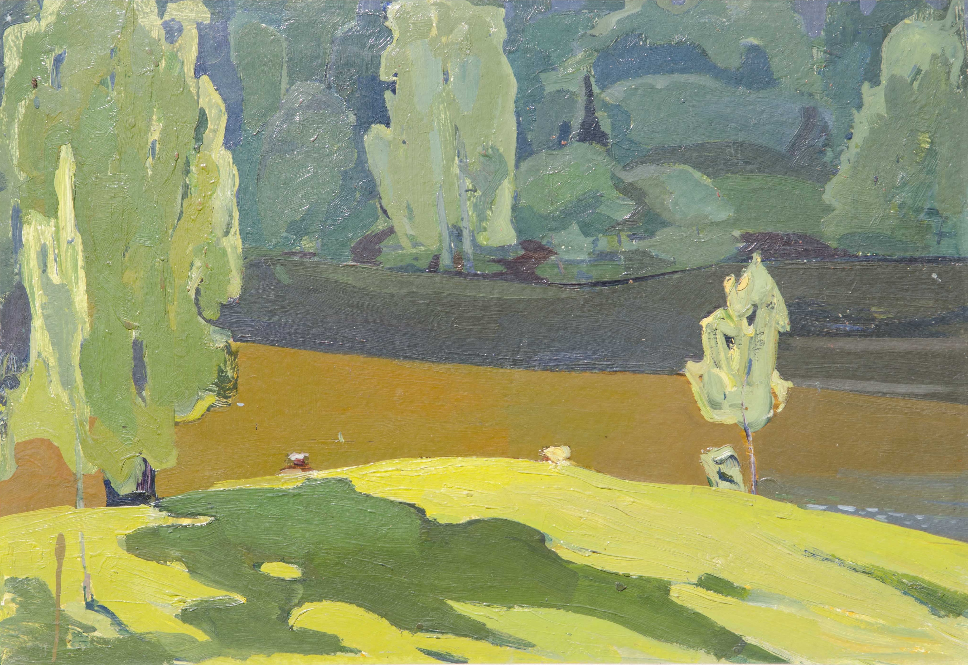 Green meadow – Mikhail Olennikov Tablo