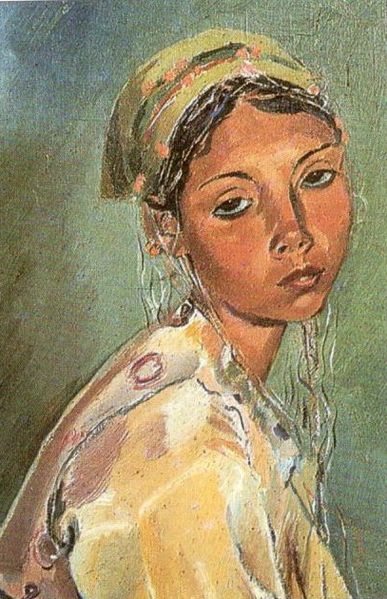 Bride (1937) (Detail) (1937) – Nikola Martinoski Tablo