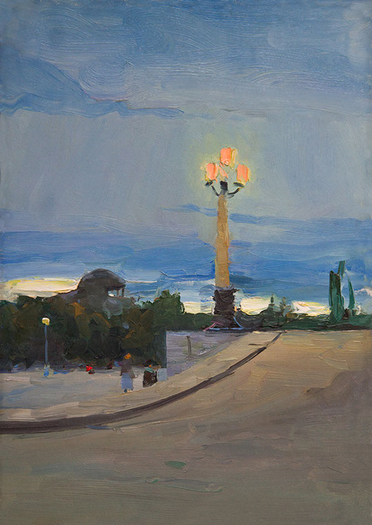 Next to Opera Theater, Etude (1954) Petros Malayan tablo - Dekolata