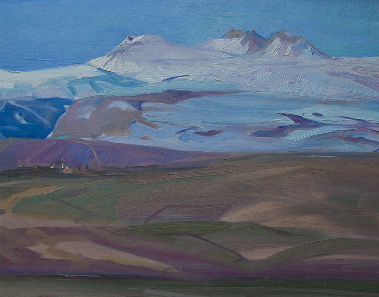 Voskevaz Aragats Etude (1954) – Petros Malayan Tablo
