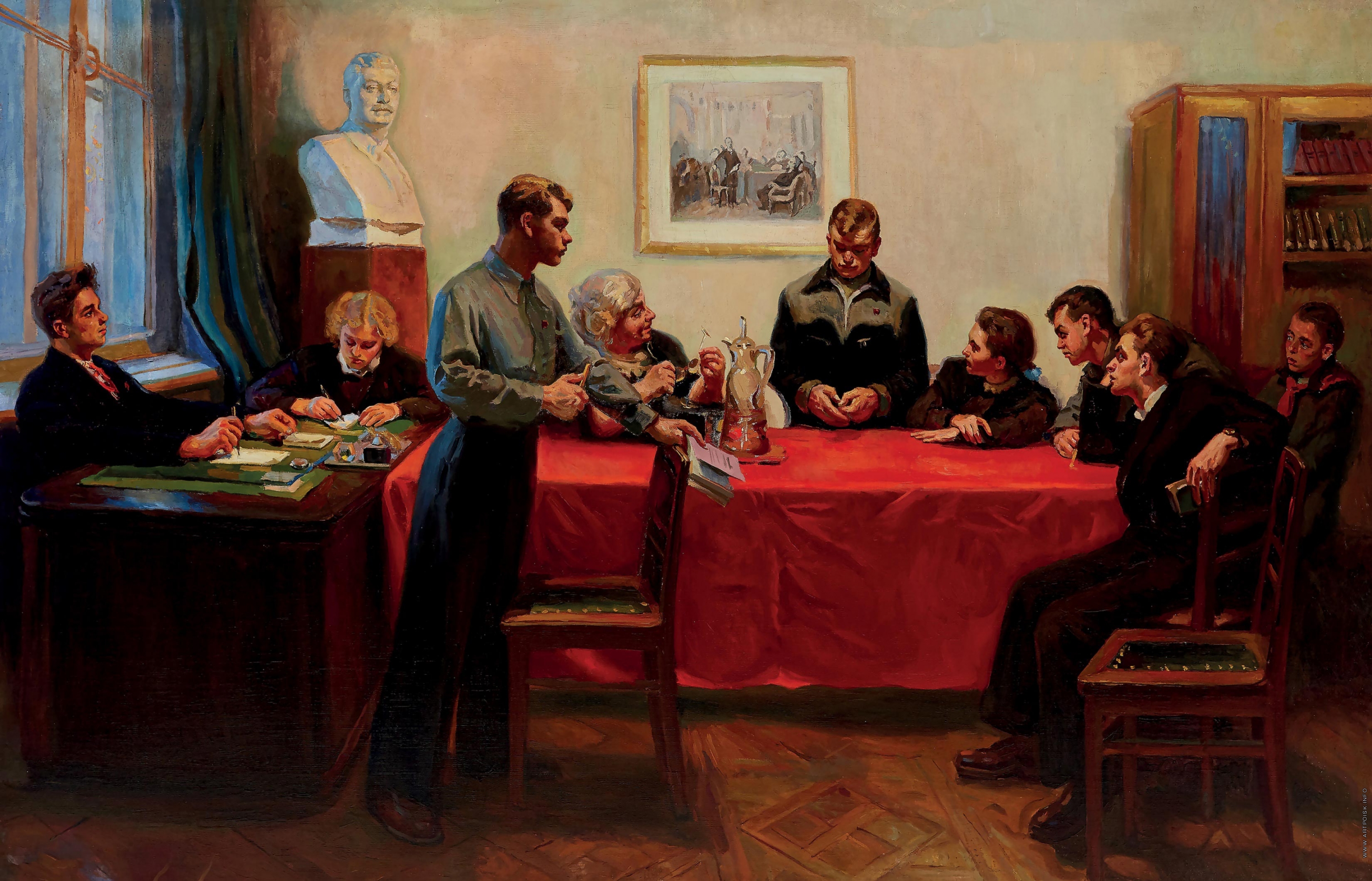 Discussion of a Bad Grade (1950) – Serhiy Hryhoriev Tablo