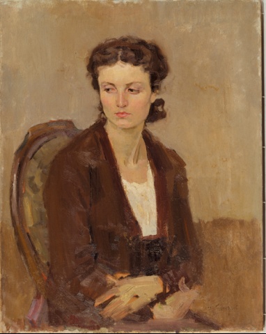 Portrait of Dina Frumina. Study (1938) – Serhiy Hryhoriev Tablo