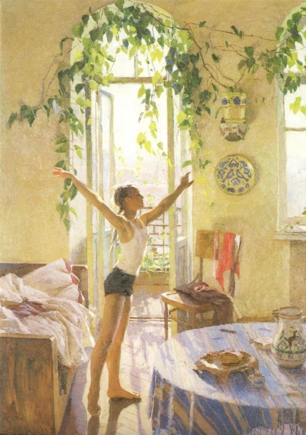 Morning (1954) Tetyana Yablonska tablo - Dekolata