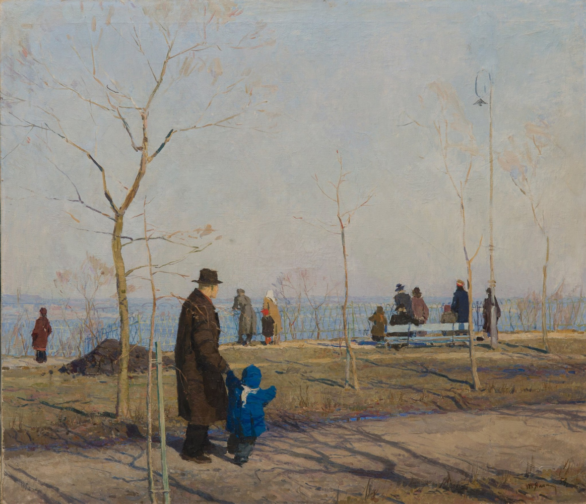 Over the Dnipro River (1954) Tetyana Yablonska tablo - Dekolata