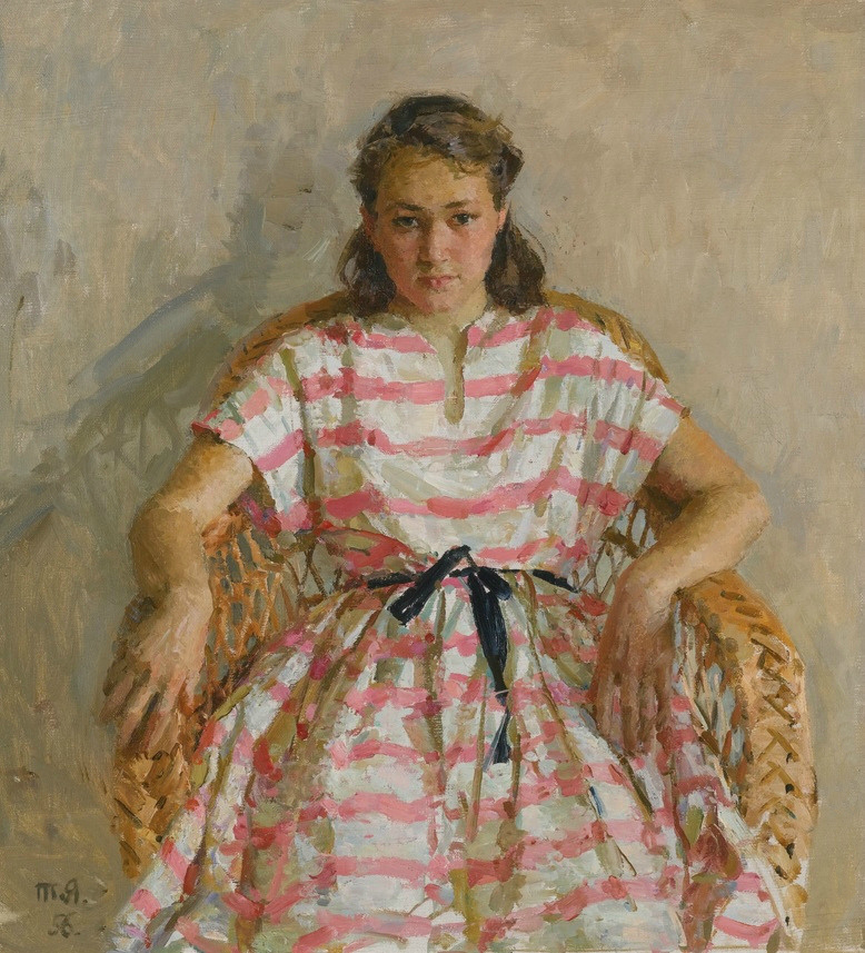 Portrait of the Artist's Daughter Tetyana Yablonska tablo - Dekolata