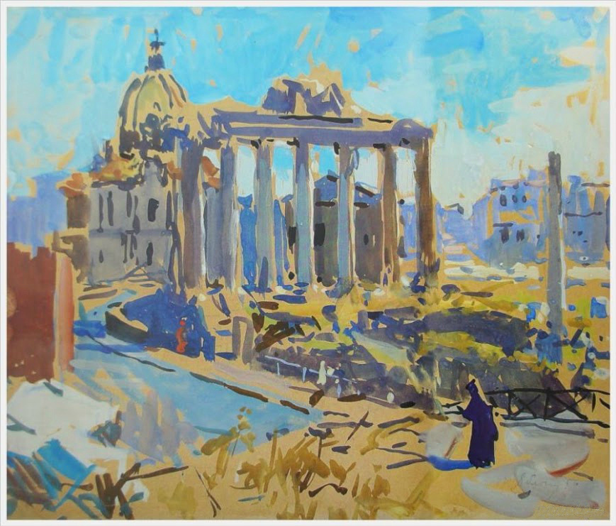Ruins of the Roman Forum (1956) Tetyana Yablonska tablo - Dekolata