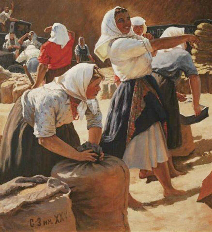 Wheat Harvesting on New Lands – Tetyana Yablonska Tablo