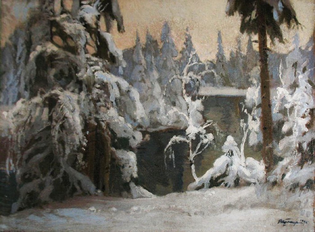 First snow (1945) Veniamin Kremer tablo - Dekolata