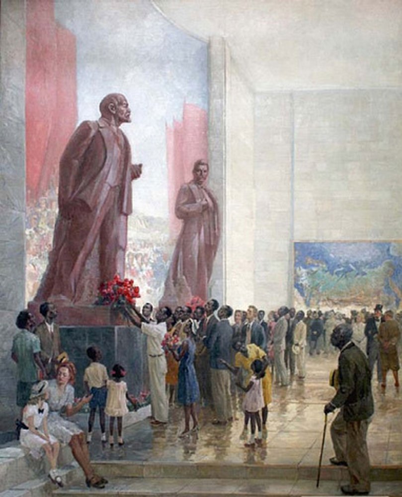 Great Expectations. USSR pavilion on 1939 New York World's Fair (1947) Veniamin Kremer tablo - Dekolata