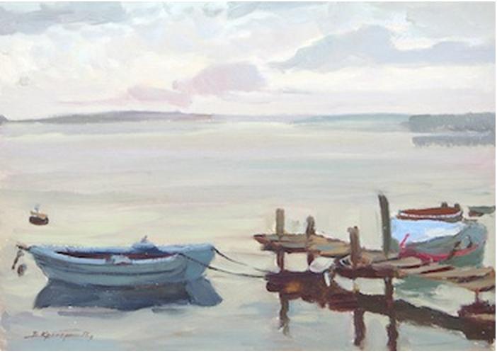 Morning on the lake. Etude. (1956) Veniamin Kremer tablo - Dekolata