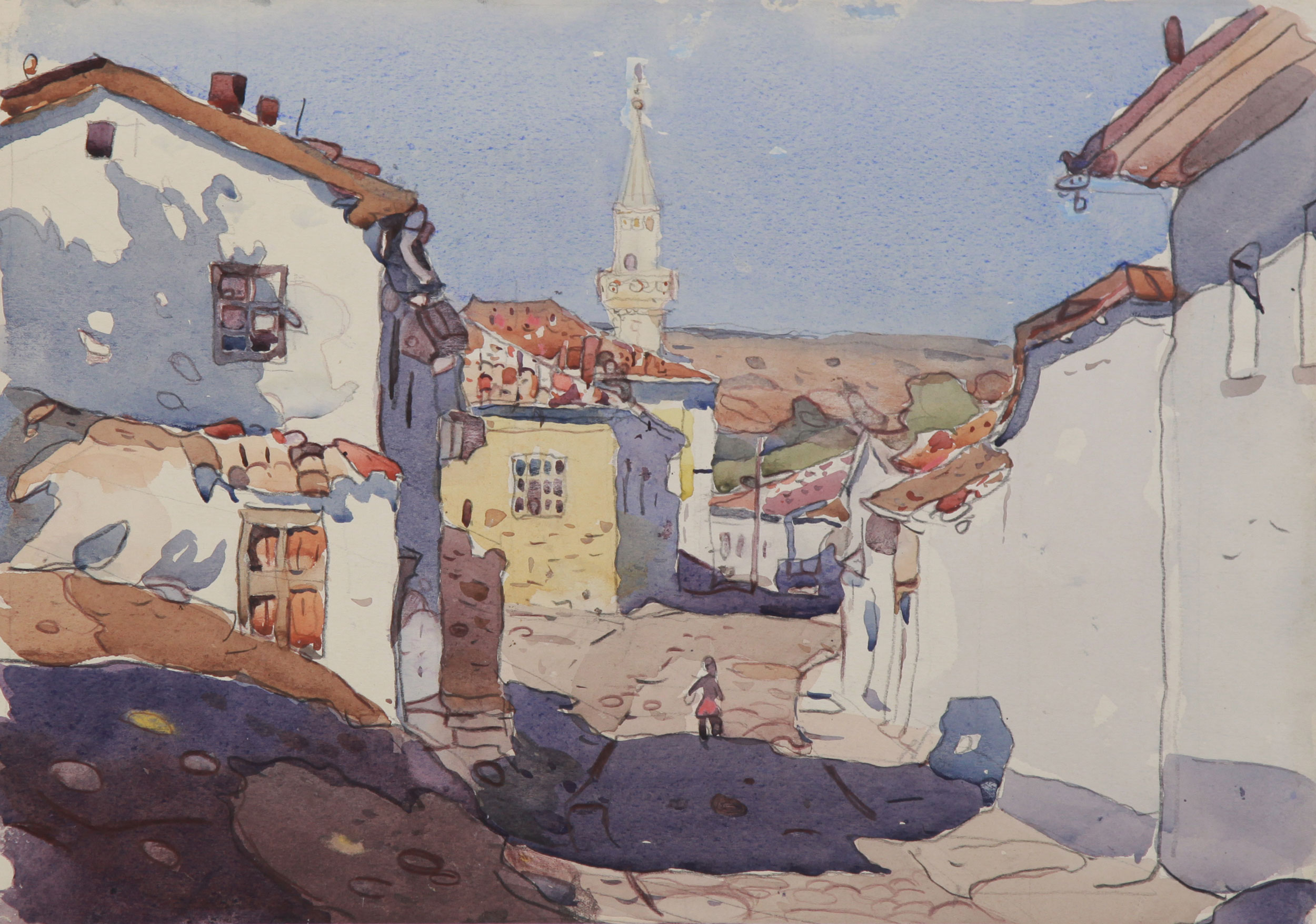 Bakhchisarai Street (1952) Yuriy Khymych tablo - Dekolata