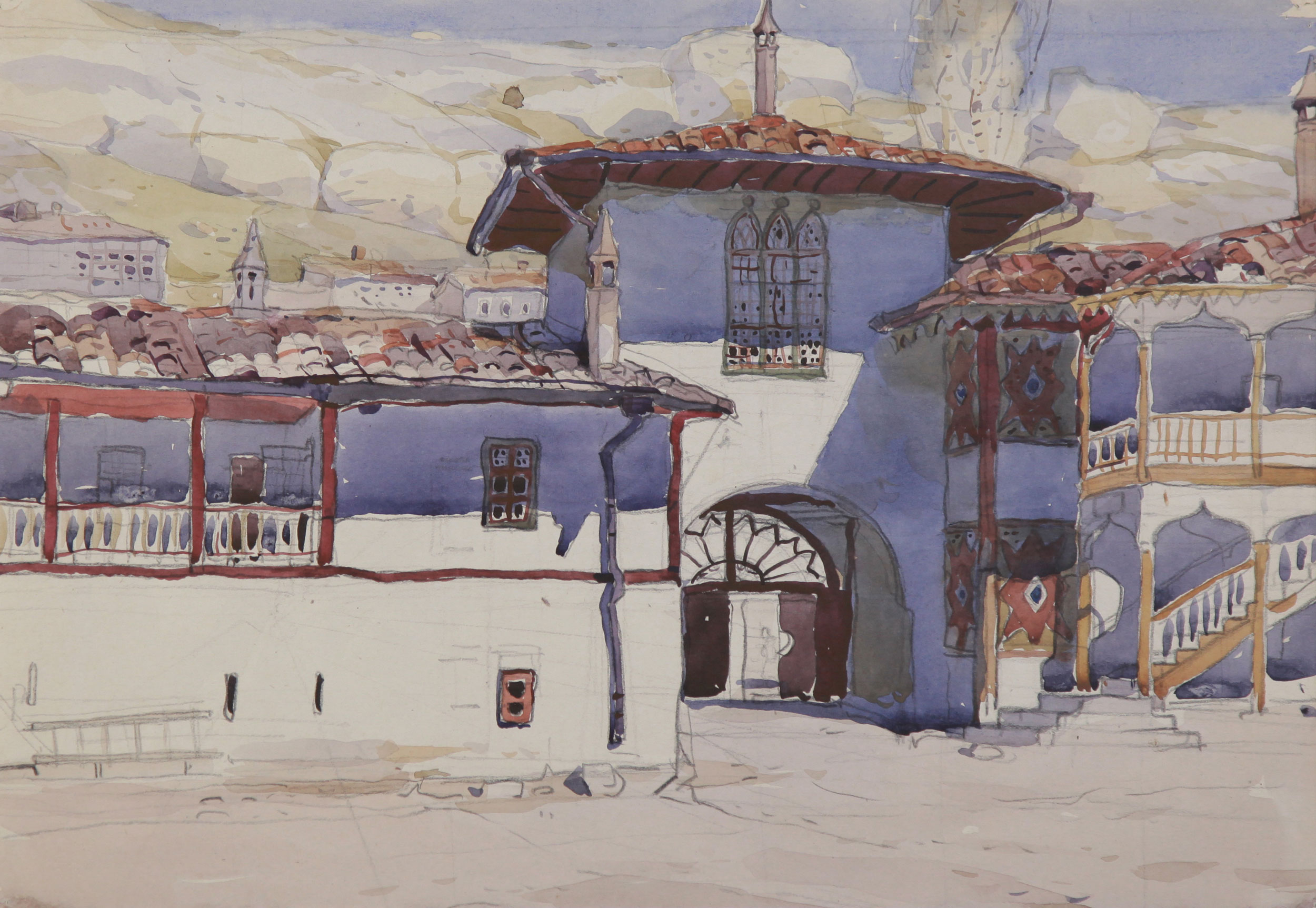 Khan's Palace (1952) Yuriy Khymych tablo - Dekolata