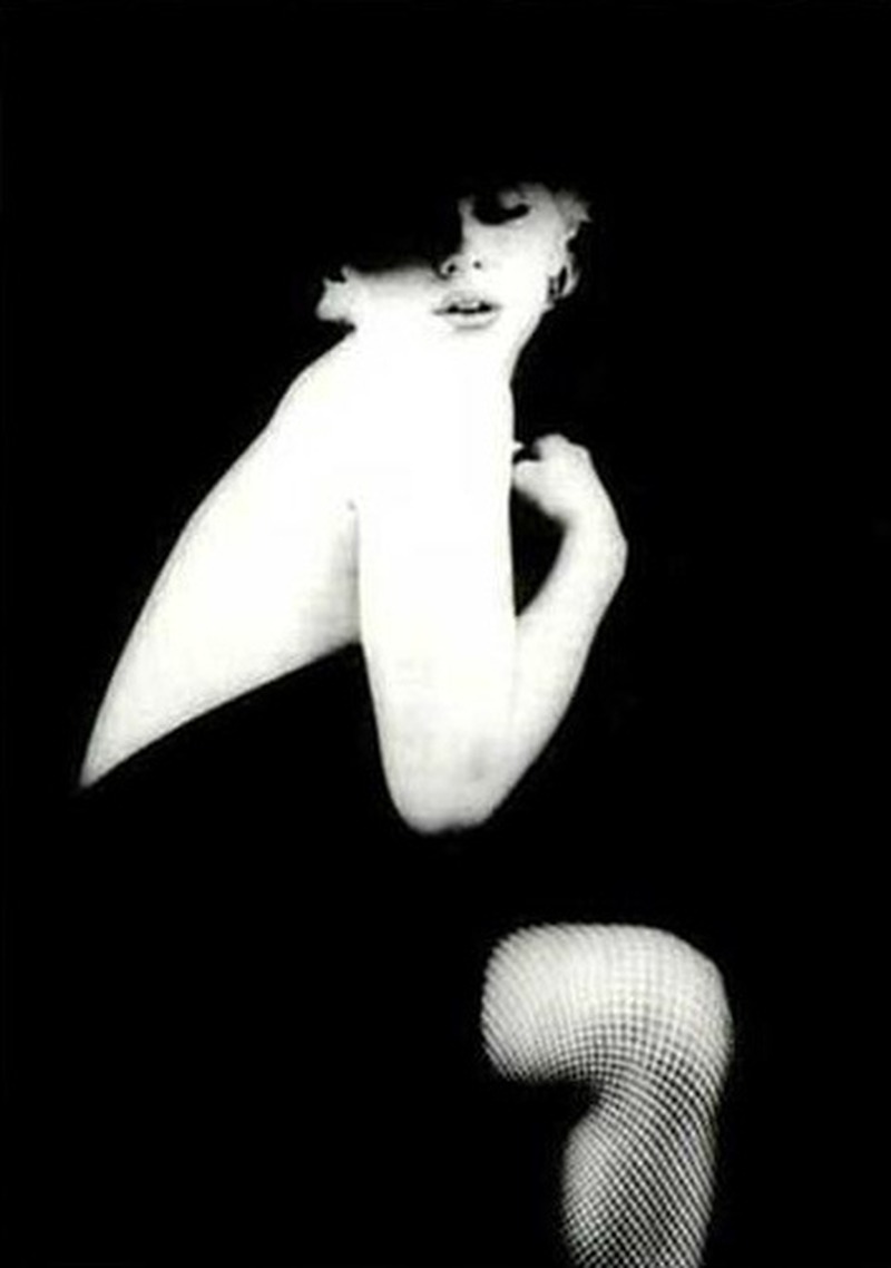 Marilyn Monroe Siyah Beyaz Siluet Portresi Tablo - Dekolata