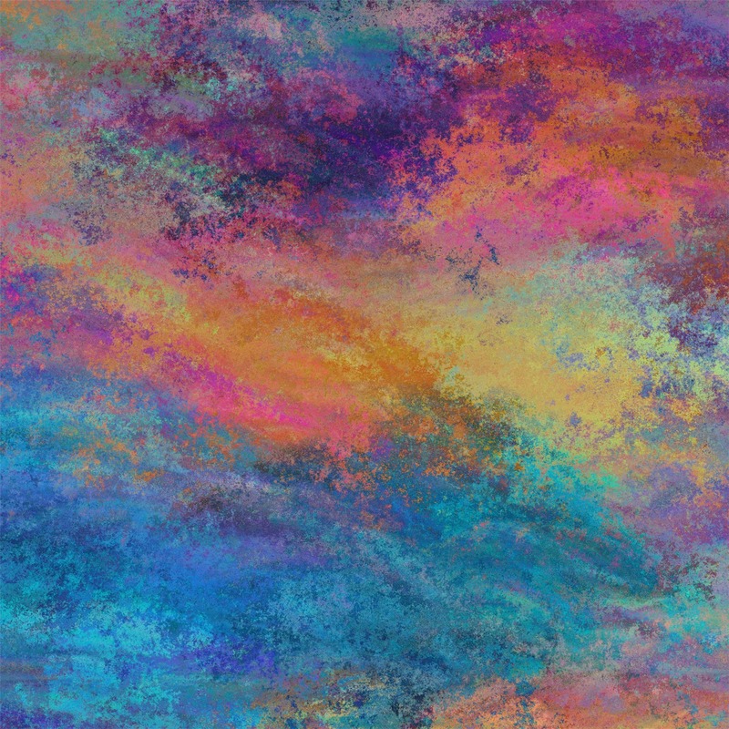 Pastel Renkli Bulutlu Soyut Doku Tablo - Dekolata